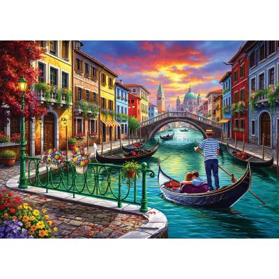 Bilde av Solnedgang i Venezia, 700 brikker