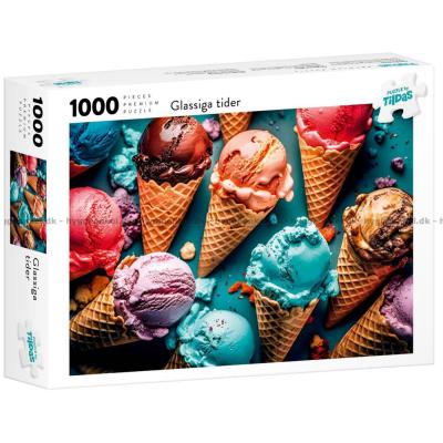 Fargerike iskremkjeks, 1000 brikker