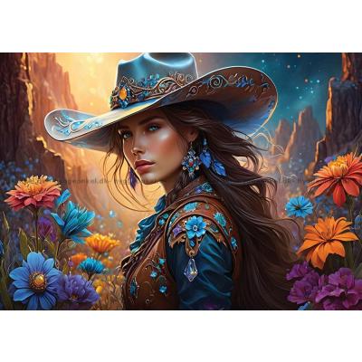Bilde av Cowgirlens verden, 2x500 brikker