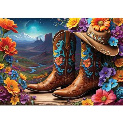 Bilde av Cowgirlens verden, 2x500 brikker