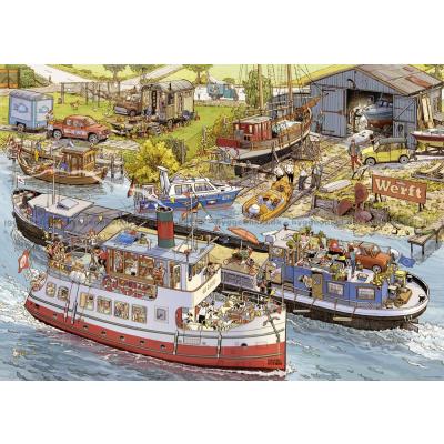 Bilde av Göbel & Knorr: Sommerdag ved havnen, 1000 brikker