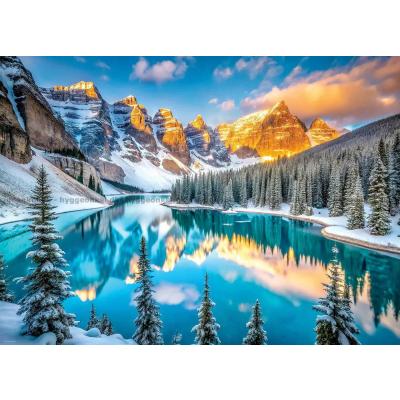 Bilde av Canada: Lake Moraine om vinteren, 1000 brikker