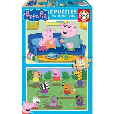 Peppa Gris, 2x25 brikker