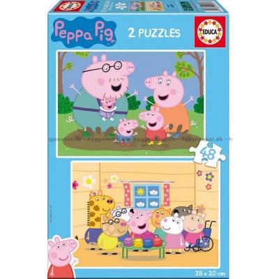 Peppa Gris, 2x48 brikker