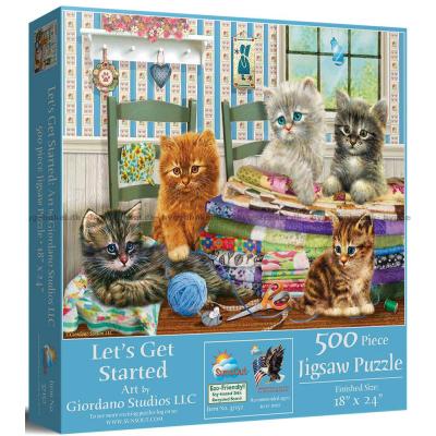 Kreative kattunger, 500 brikker