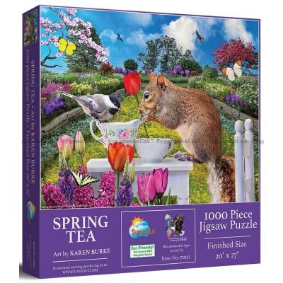 Te i hagen, 1000 brikker