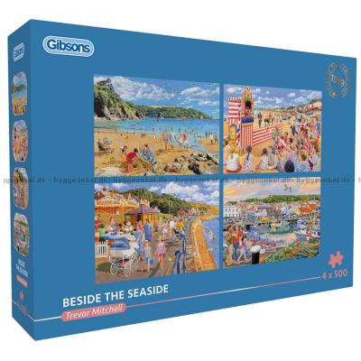 T. Mitchell: Familieutflukt til stranden, 4x500 brikker