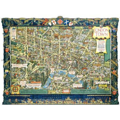 Bilde av London: Bykart fra 1938, 1000 brikker