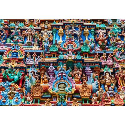 India: Hinduistisk tempel, 1000 brikker
