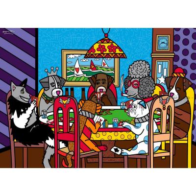 Bilde av Britto: Hundene ved pokerbordet, 500 brikker
