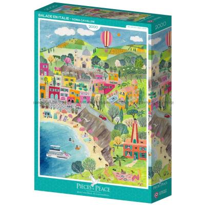 Sommer ved den italienske kyst, 2000 brikker