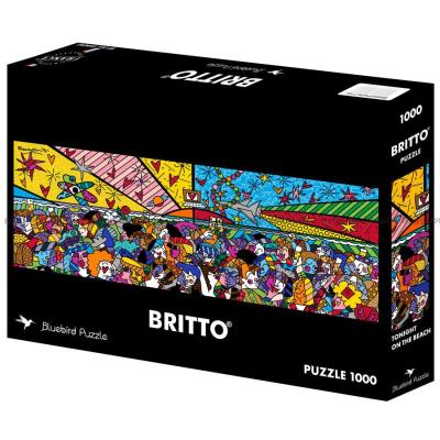 Britto: Fargerik fest på stranden - Panorama, 1000 brikker