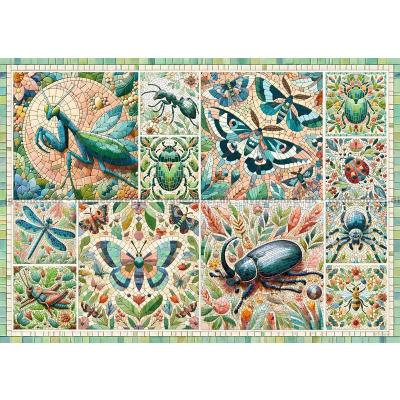 Bilde av Mosaikk av insekter, 1000 brikker