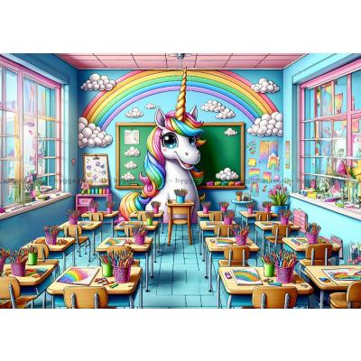 Enhjørningens klasserom, 100 brikker