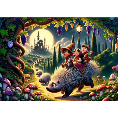 Eventyrlig tur med pinnsvinet, 200 brikker