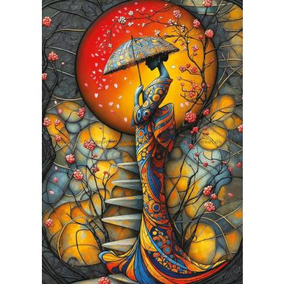 Blomsterregn fra kirsebærtrær, 1000 brikker