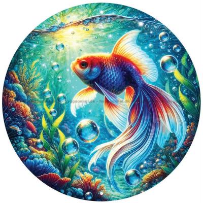 Gullfiskens eventyr - Rundt puslespill, 570 brikker