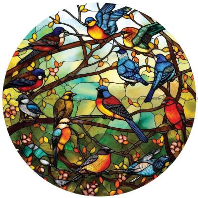 Fugler i vårsol - Rundt puslespill, 570 brikker