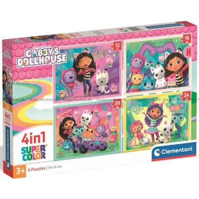 Gabbys Dukkehus, 4-i-1, 12 brikker