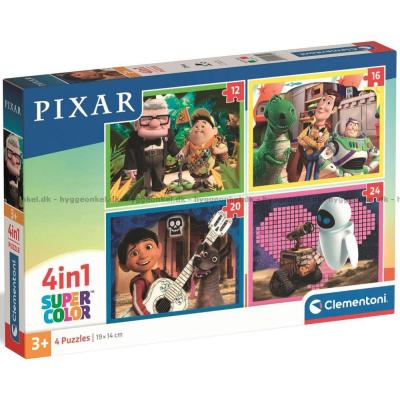 Disney: Pixar-minner, 4 i 1, 12 brikker
