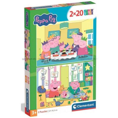 Peppa Gris, 2x20 brikker