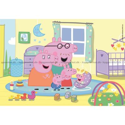 Bilde av Peppa Gris, 2x60 brikker