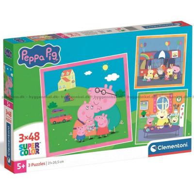 Peppa Gris, 3x48 brikker