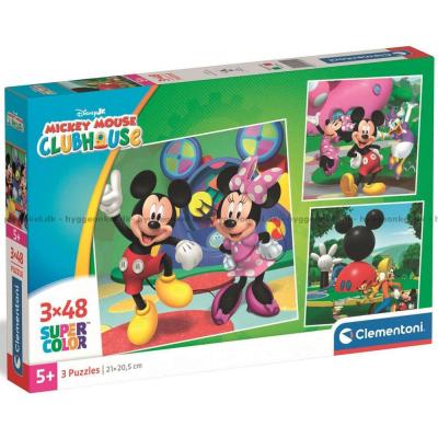 Disney: Mikkes klubbhus, 3x48 brikker