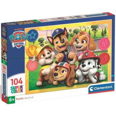 Paw Patrol: Glade hundevenner, 104 brikker