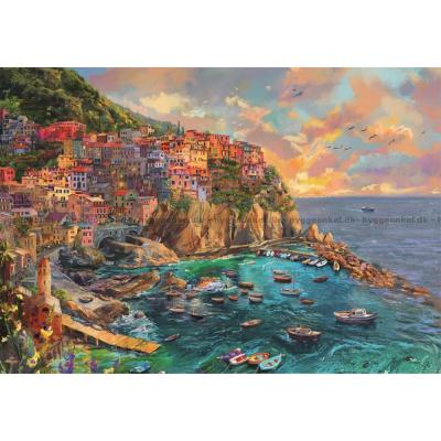 Bilde av Manarola i kveldsglød, 2000 brikker