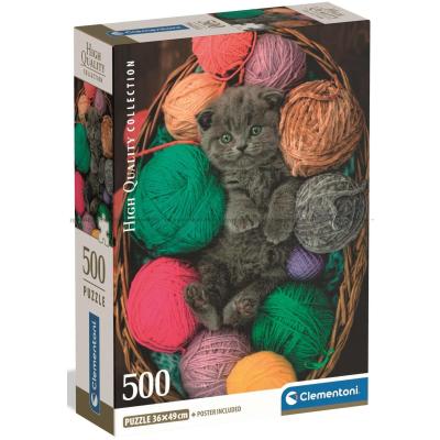 Myke poter blant garnnøster, 500 brikker