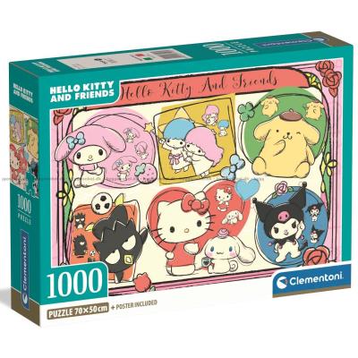 Hello Kitty: Gode venner, 1000 brikker