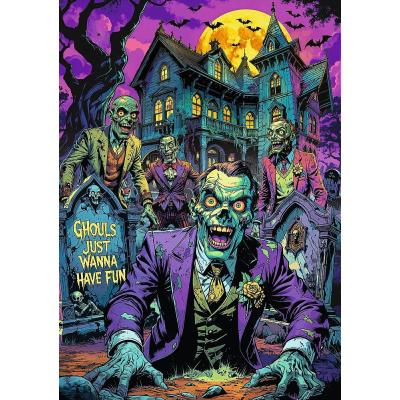 Bilde av Hall of Horror: Zombie, 1000 brikker