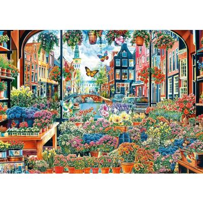 Bilde av Amsterdam i full blomst, 2000 brikker