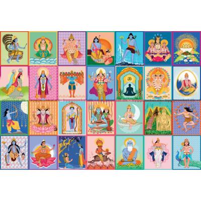 Bilde av India: Hinduistiske guder, 1000 brikker