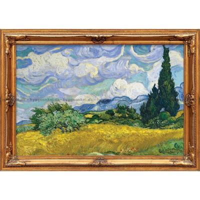 Bilde av Van Gogh: Hvetemark med sypresser, 24 brikker