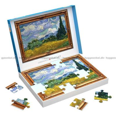 Bilde av Van Gogh: Hvetemark med sypresser, 24 brikker
