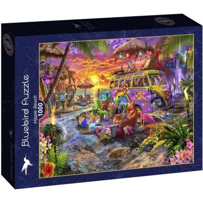 Haynie: Solnedgang og strandfest, 1000 brikker