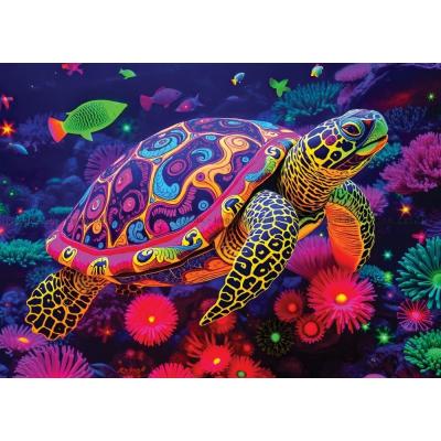 Fargerik havskilpadde, 500 brikker
