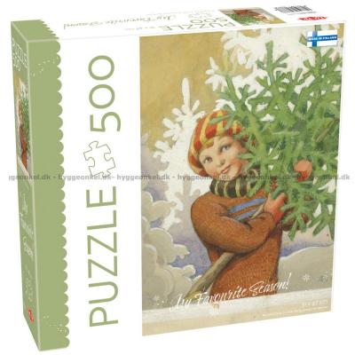 Henter juletreet, 500 brikker