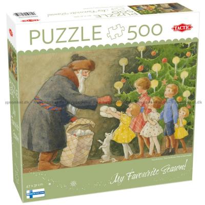 Julestemning ved treet, 500 brikker