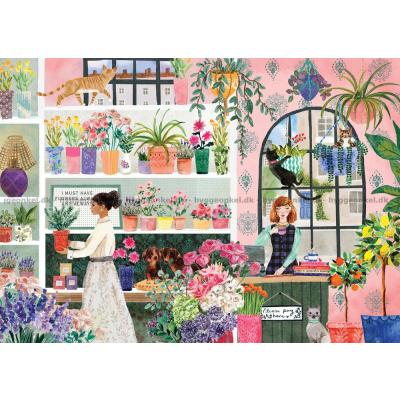 Bilde av Fargerike blomsterdrømmer, 1000 brikker