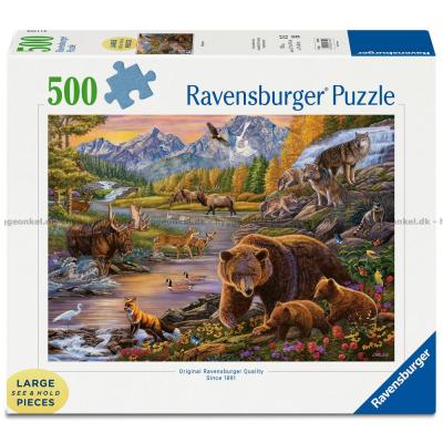 Dyreliv i villmarken, 500 brikker