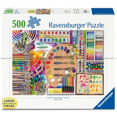 L. Stewart: Pensler og palettens magi, 500 brikker