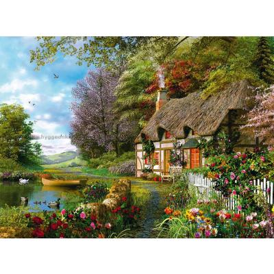 Bilde av Landlig ro og blomster, 1500 brikker