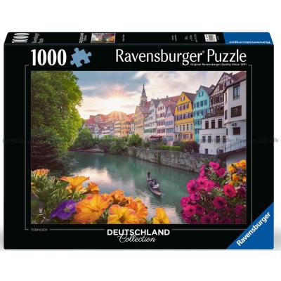 Tyskland: Tübingen i kveldslys, 1000 brikker