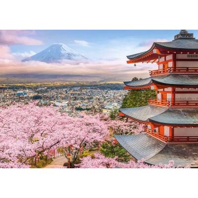 Bilde av Japan: Fujis vårglød, 500 brikker