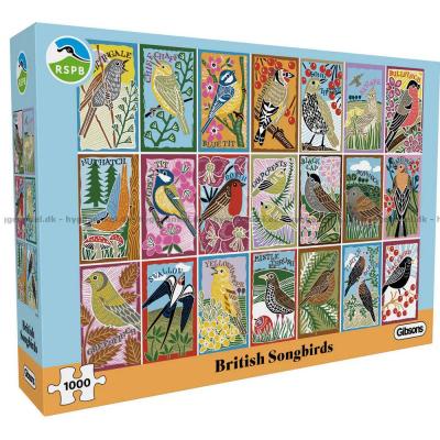 Fargerike fuglestemmer, 1000 brikker