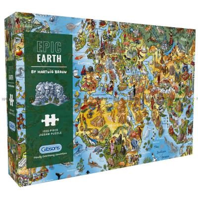 Braun: Dyreliv og land rundt om i verden, 1000 brikker