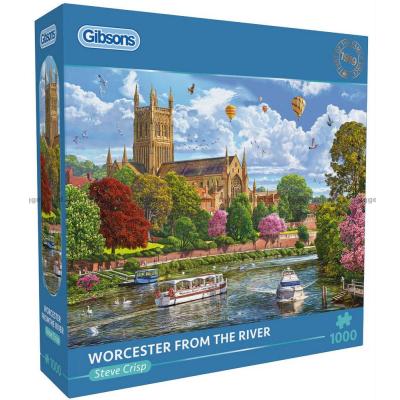 Crisp: Worcester sett fra elvebredden, 1000 brikker